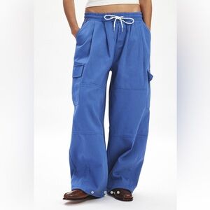 BDG Anderson Pull-on Wide Leg Pant in navy